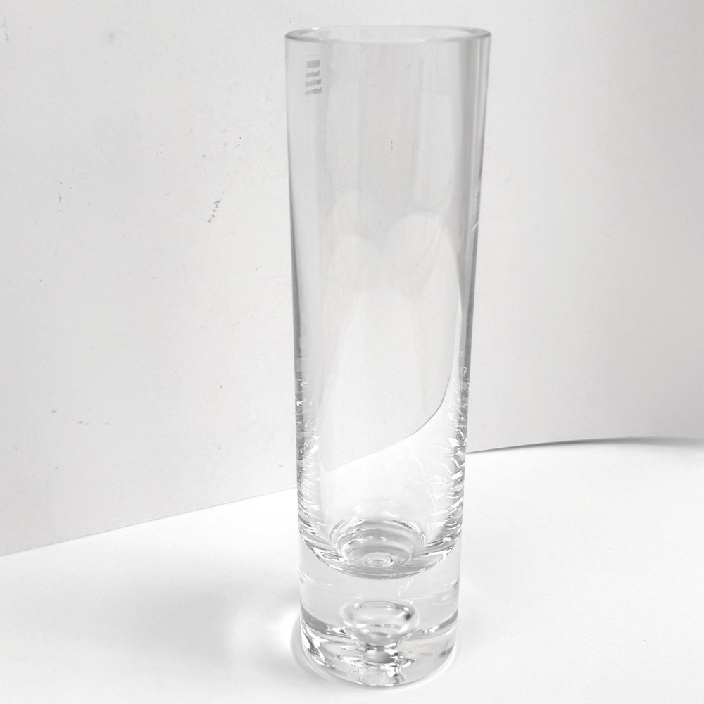 Krosno Handmade Crystal Bud Vase Clear Polish Lead Crystal Heavy Base 8"